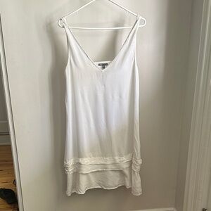 GapBody sheer White V-Neck viscose intimate nighty